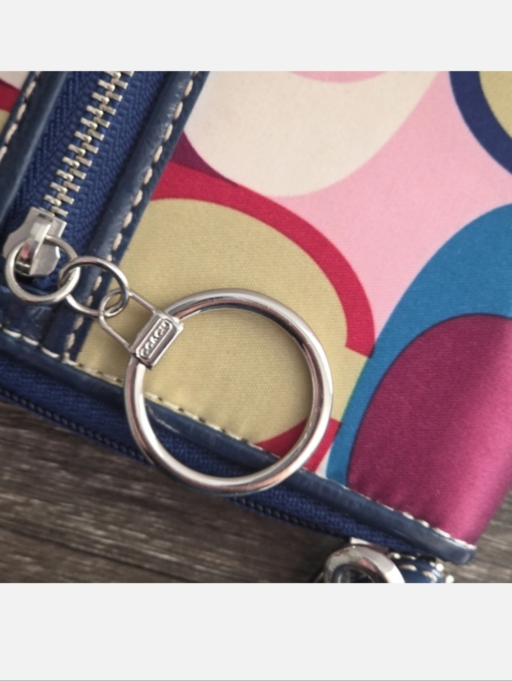 Coach Multicolor Signature C Wristlet Wallet - Picture 10 of 12